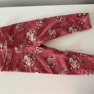 Janie and Jack Floral Rose Leggings